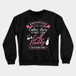 Golf Mom and Baby Matching T-shirts Gift Crewneck Sweatshirt